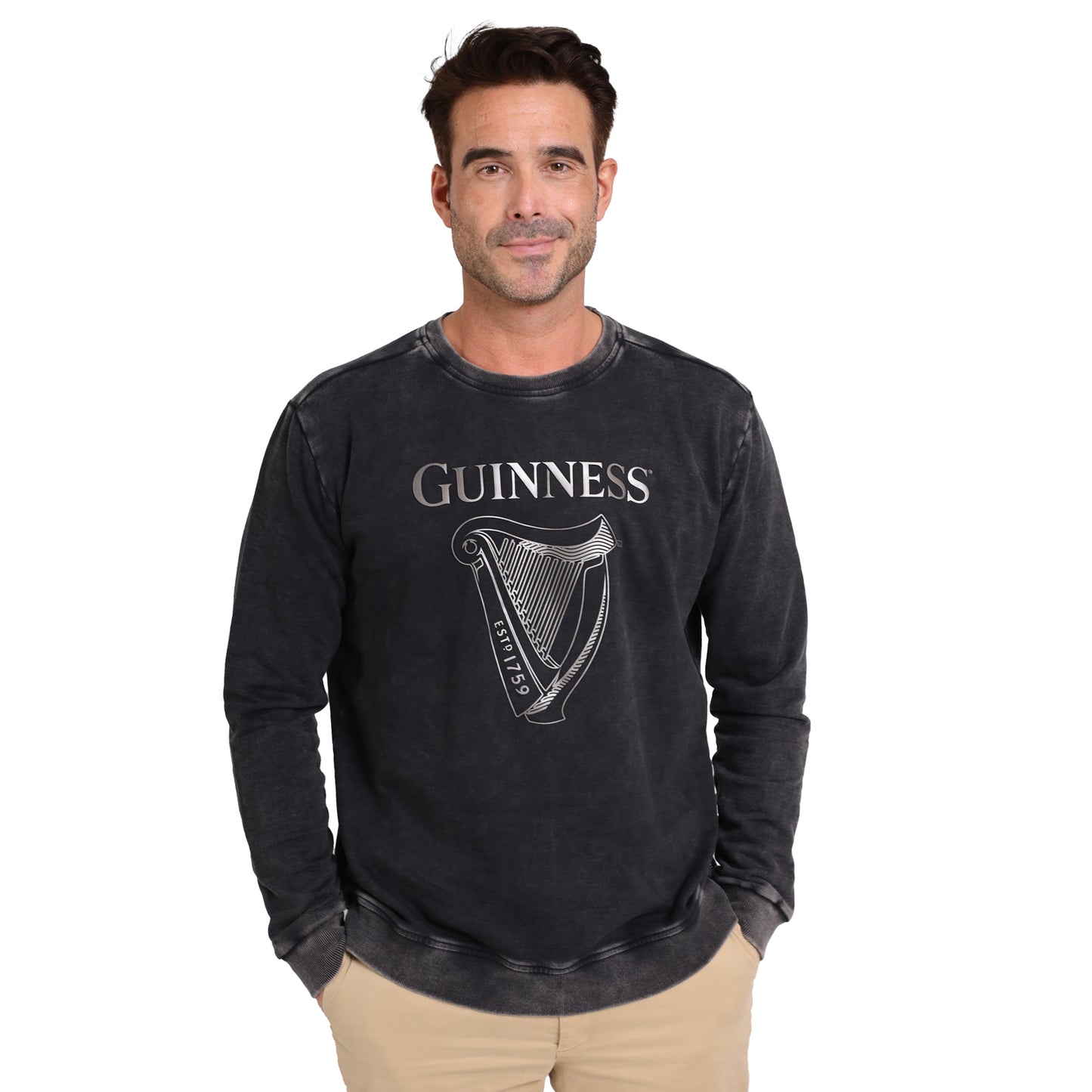 Guinness Metallic Print Trademark Sweatshirt
