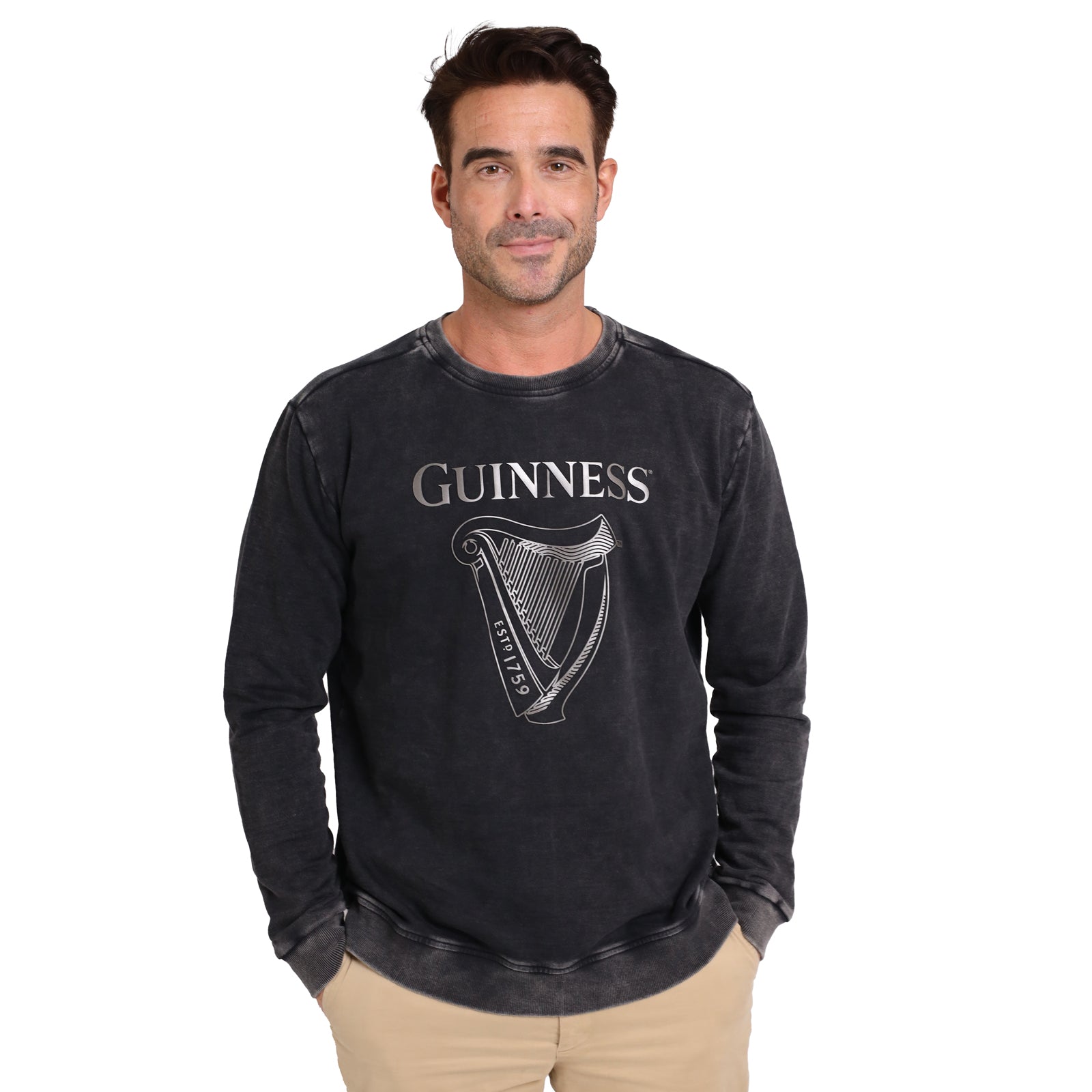 Guinness Metallic Print Trademark Sweatshirt