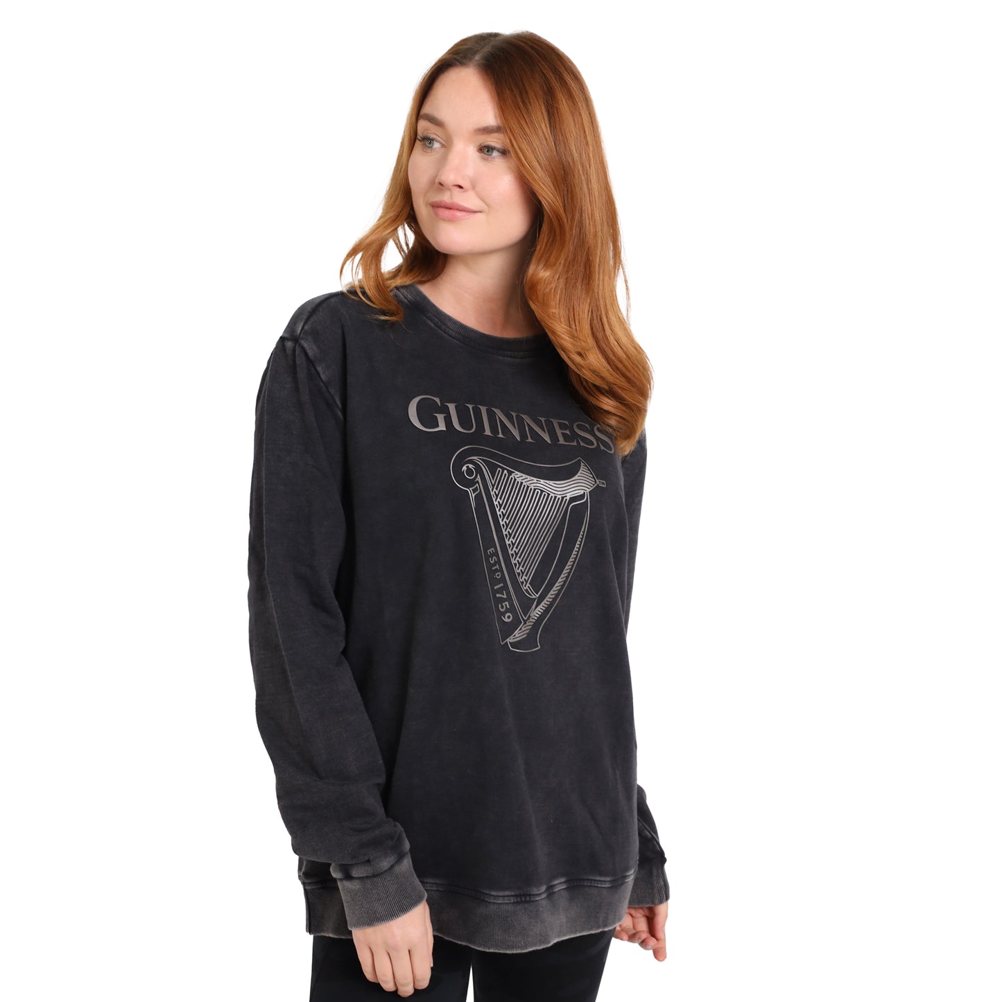Guinness Metallic Print Trademark Sweatshirt