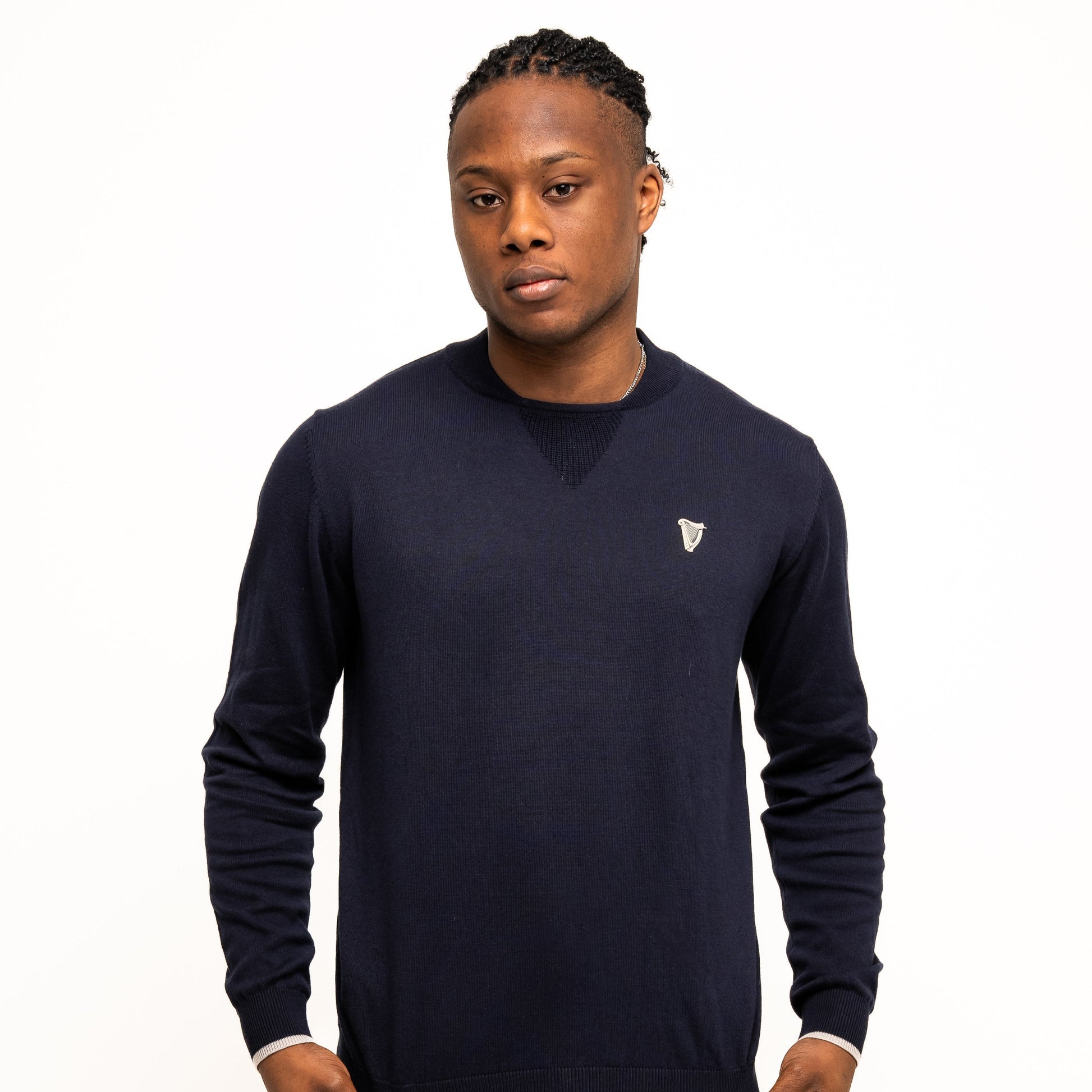 Guinness Performance Cotton Sweater - Navy