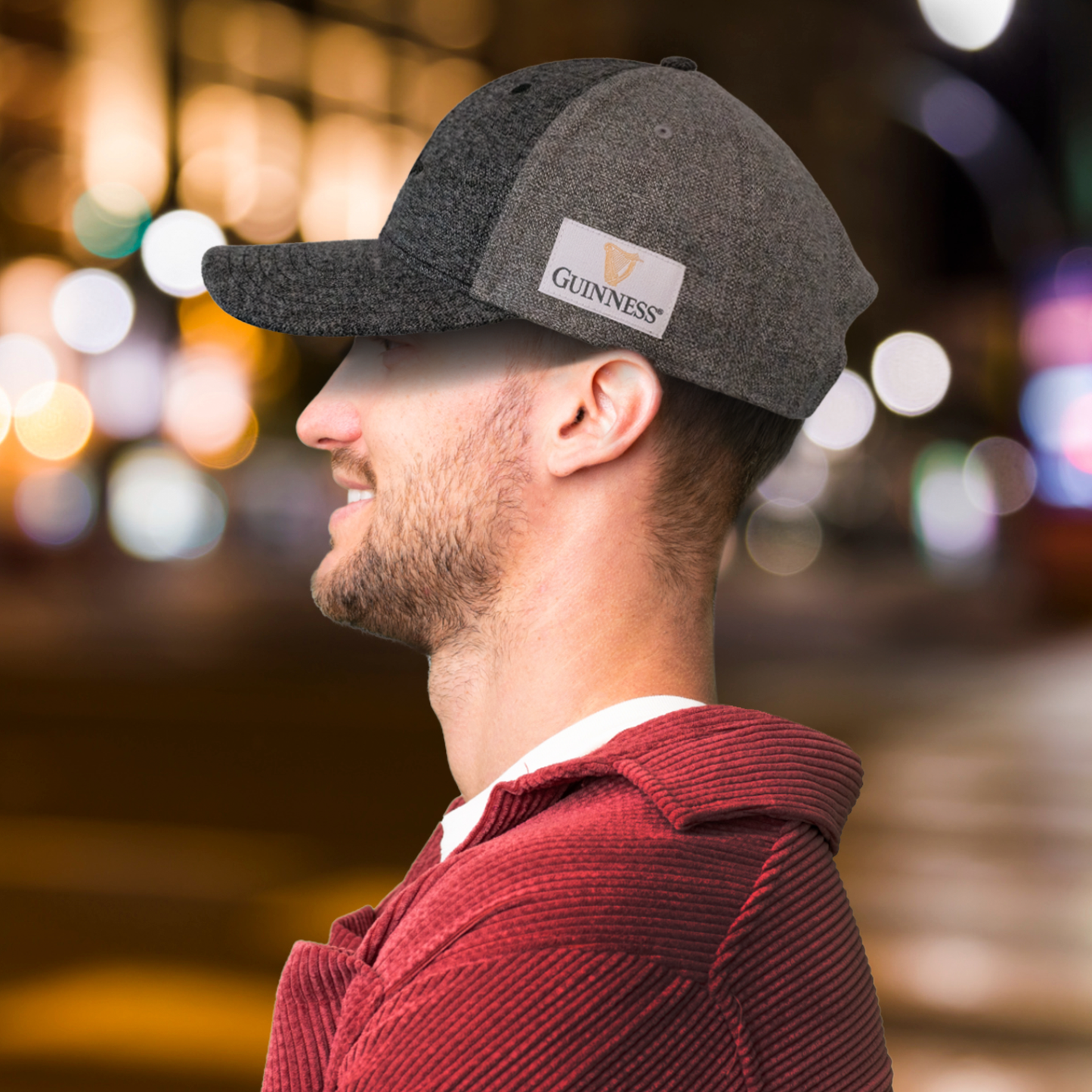 Guinness Heathered Wool Grey Cap