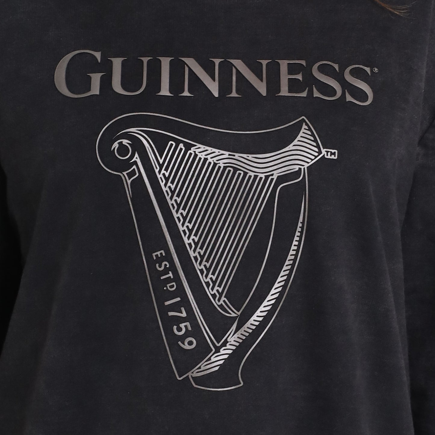Guinness Metallic Print Trademark Sweatshirt