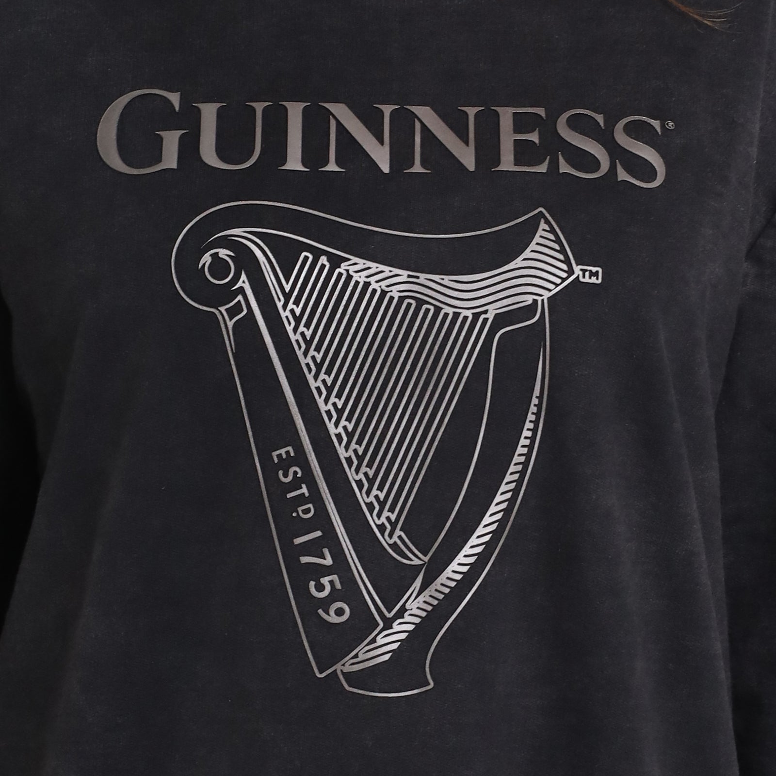 Guinness Metallic Print Trademark Sweatshirt