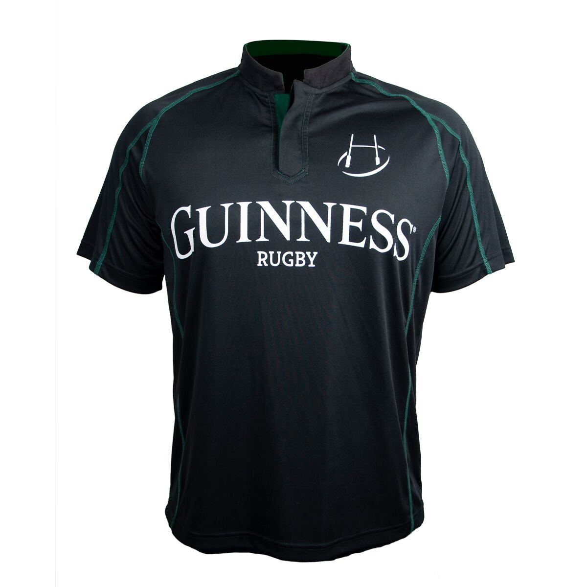 Guinness Black & Green Short Sleeve Rugby Jersey