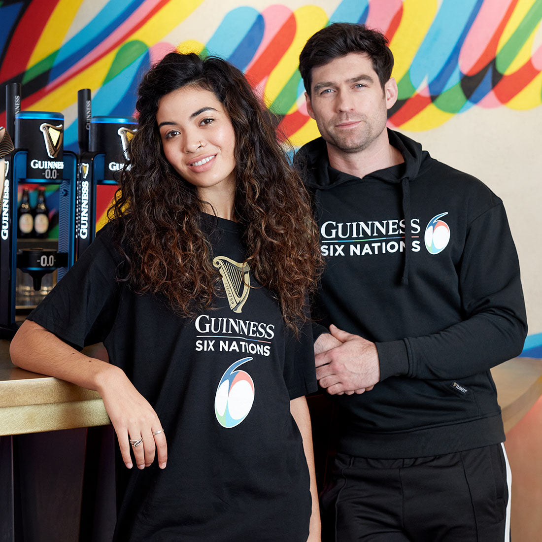 Guinness Six Nations Black T Shirt
