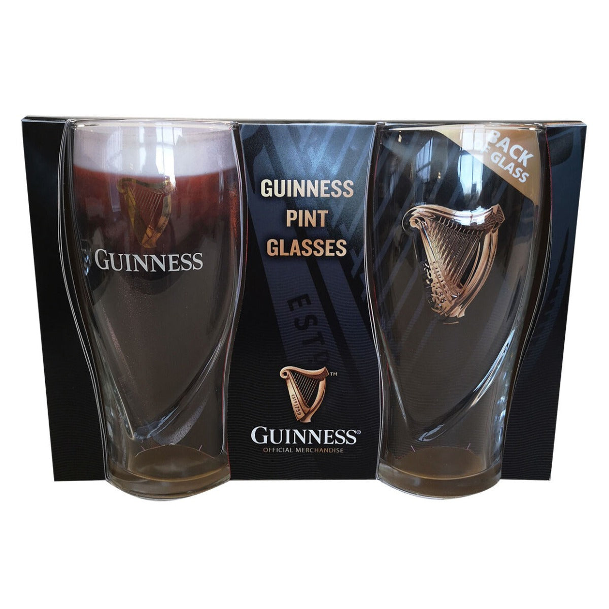 Guinness Pint Glass - 2 Pack