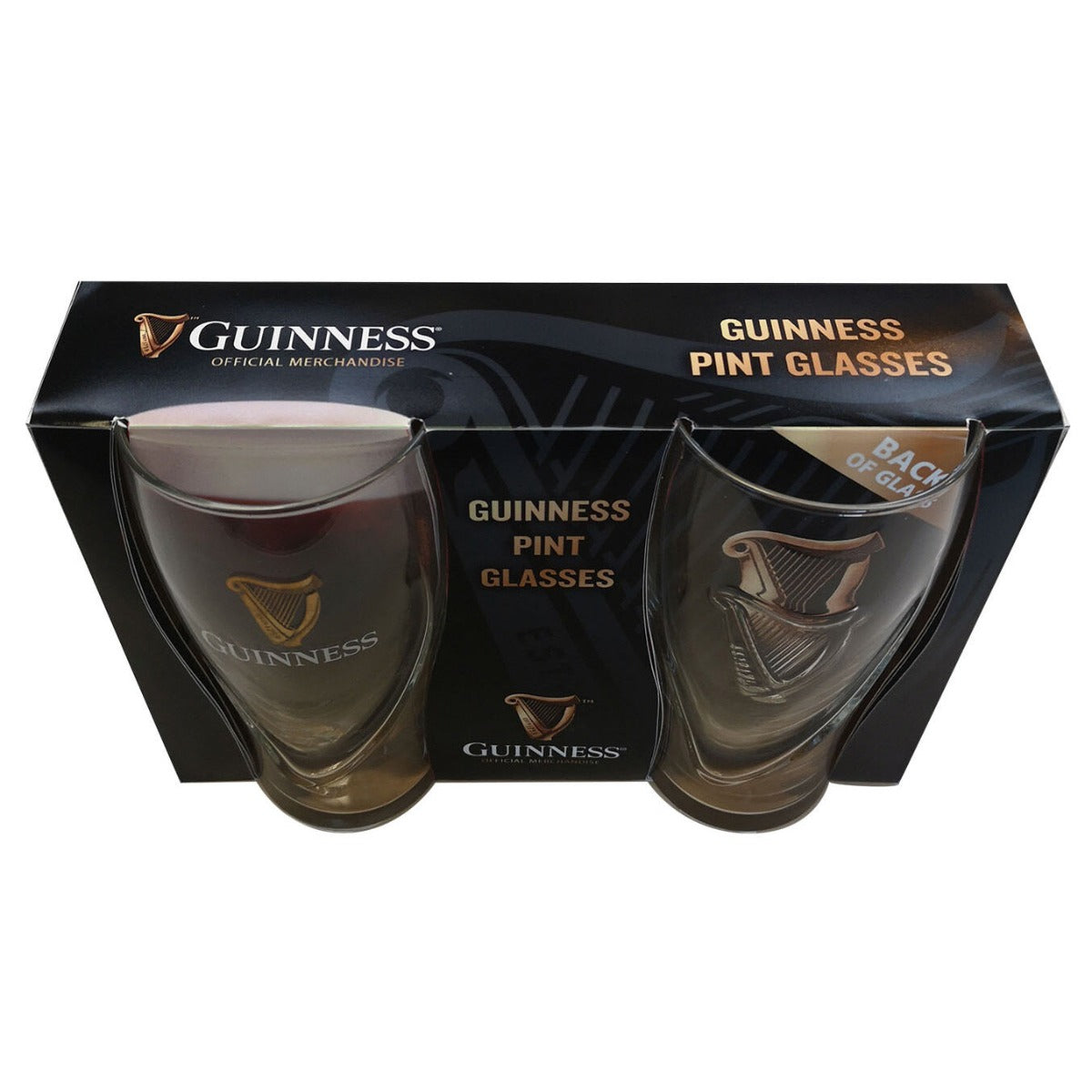 Guinness Pint Glass - 2 Pack