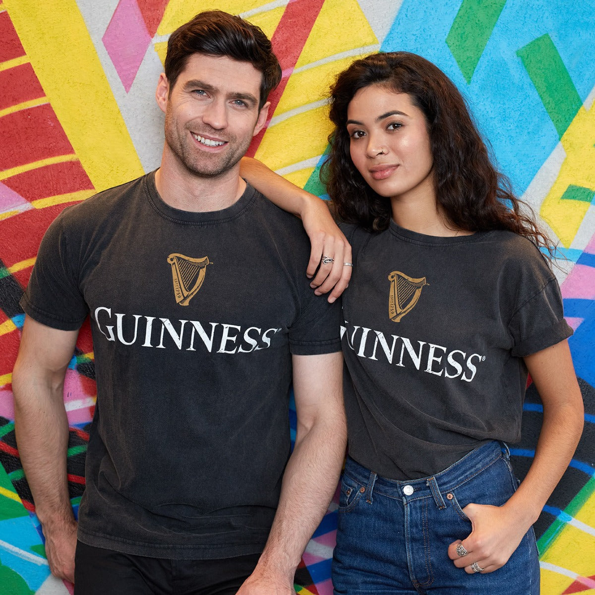 Guinness Distressed Trademark Label Premium Tee