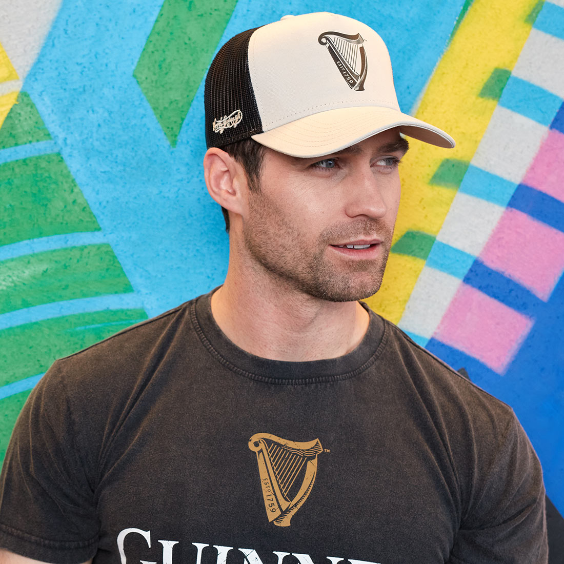 Guinness Premium Beige with Black Harp Cap