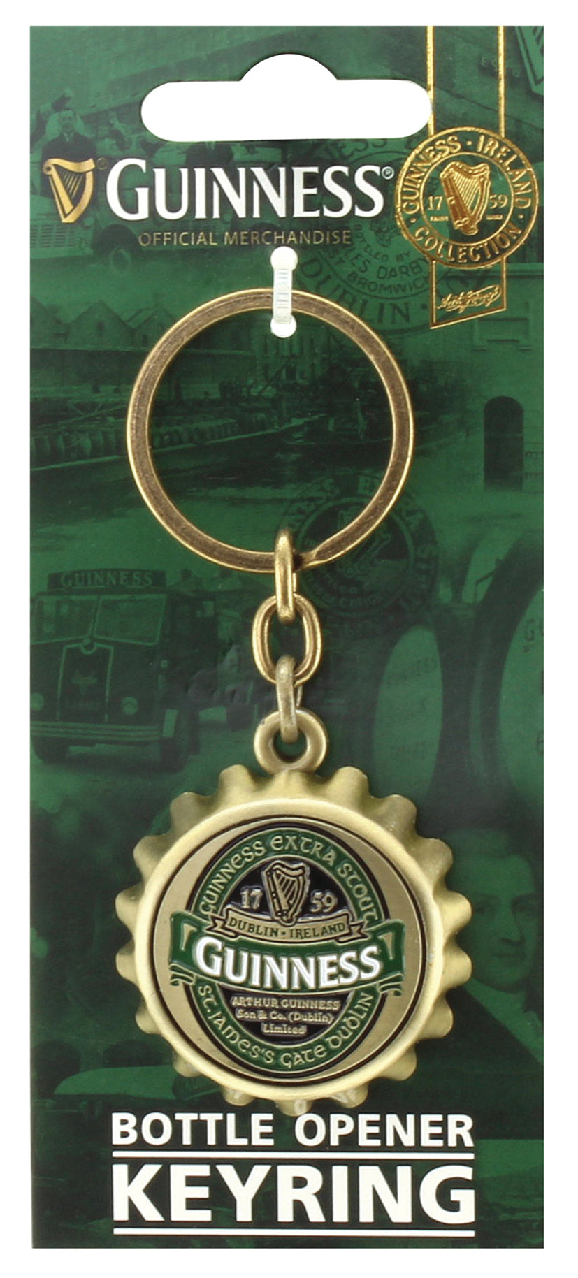 Guinness | Guinness® Green Collection Bottle Cap Key Ring – Guinness ...