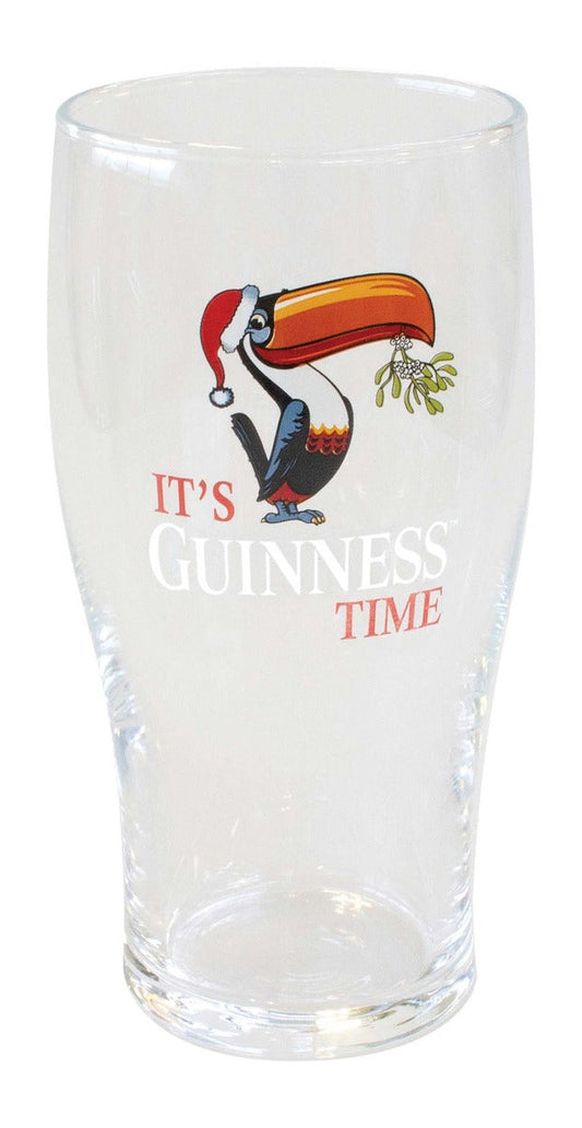Guinness Christmas Toucan Pint Glass - 6 Pack