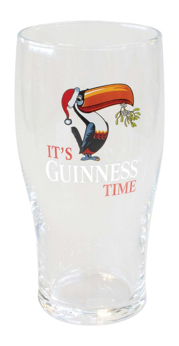 Guinness Christmas Toucan Pint Glass - 4 Pack
