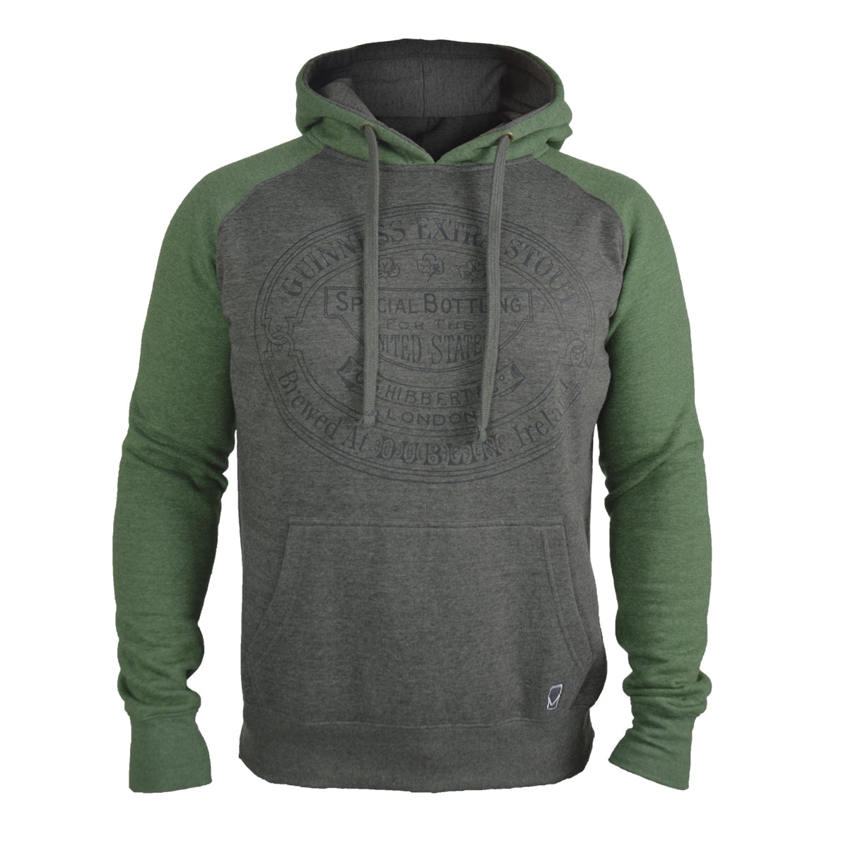 Guinness Grey and Green Hoodie