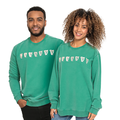 Guinness Evolution Harp Green Sweatshirt