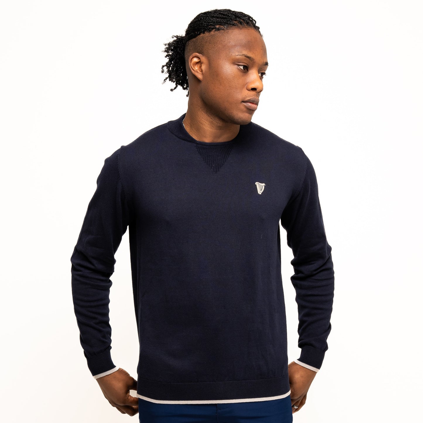 Guinness Performance Cotton Sweater - Navy