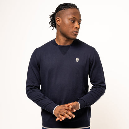 Guinness Performance Cotton Sweater - Navy