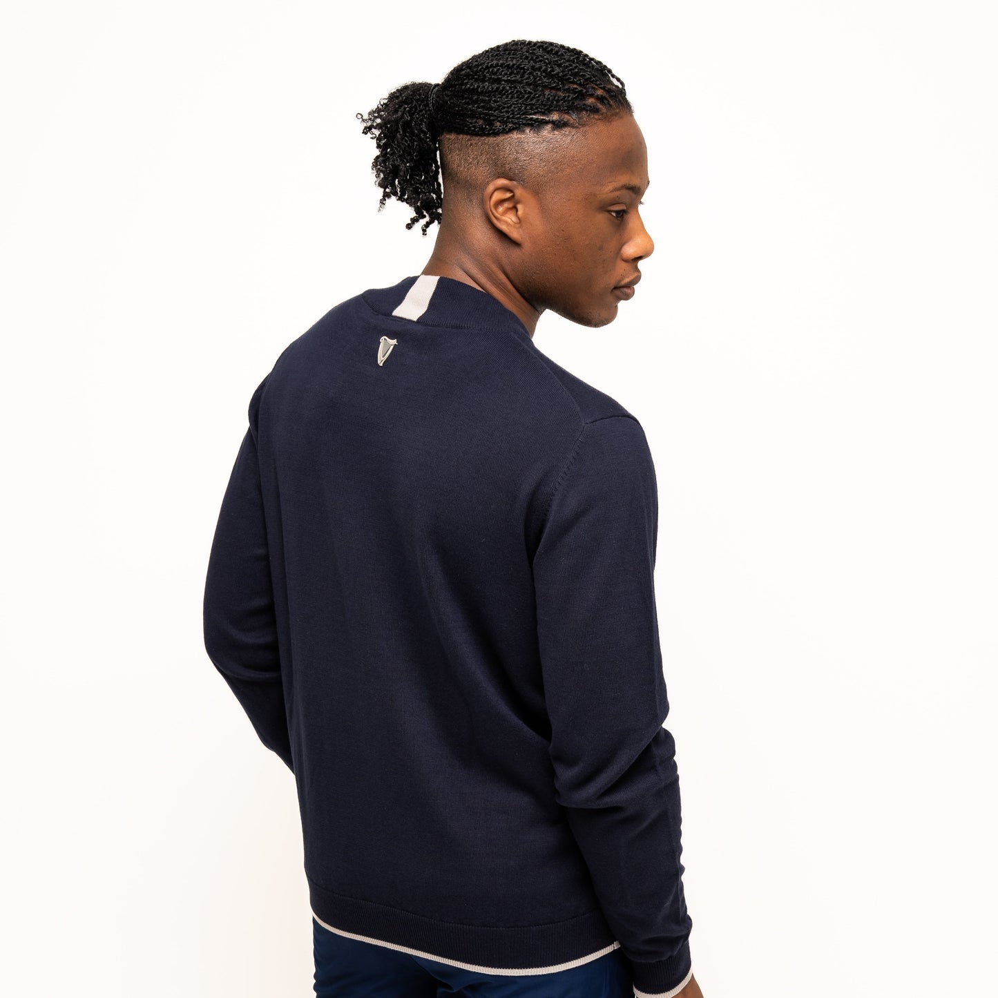 Guinness Performance Cotton Sweater - Navy