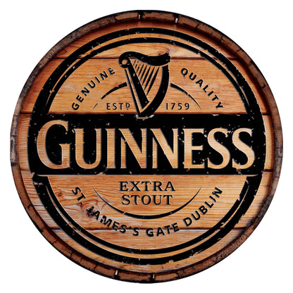 Guinness Wooden Bar Sign - Extra Stout Label