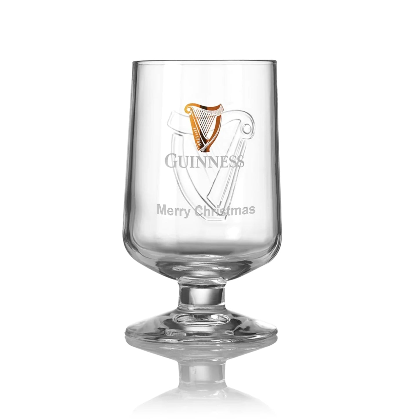 Guinness Embossed Stem Glass