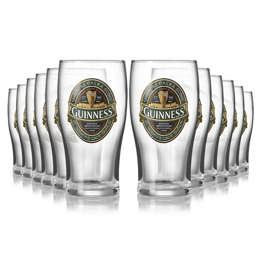 Guinness Ireland Collection Pint Glass - 12 Pack