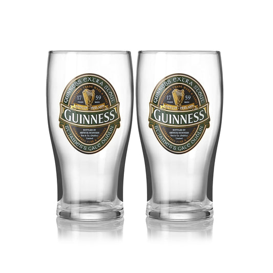 Guinness Ireland Collection Pint Glass - 2 Pack
