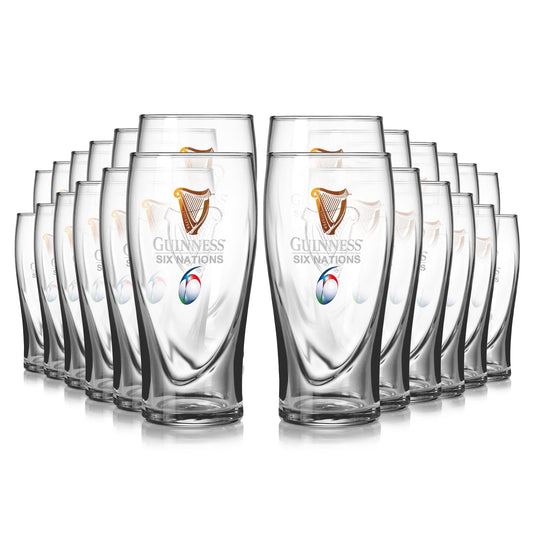 Guinness Six Nations Pint Glass - 24 Pack