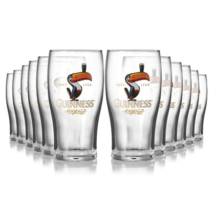 Guinness Toucan Pint Glass - 12 Pack