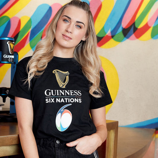 Guinness Six Nations Black T Shirt