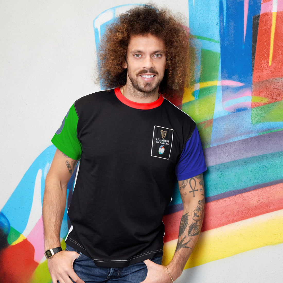 Six Nations Premium Colour Block T-Shirt