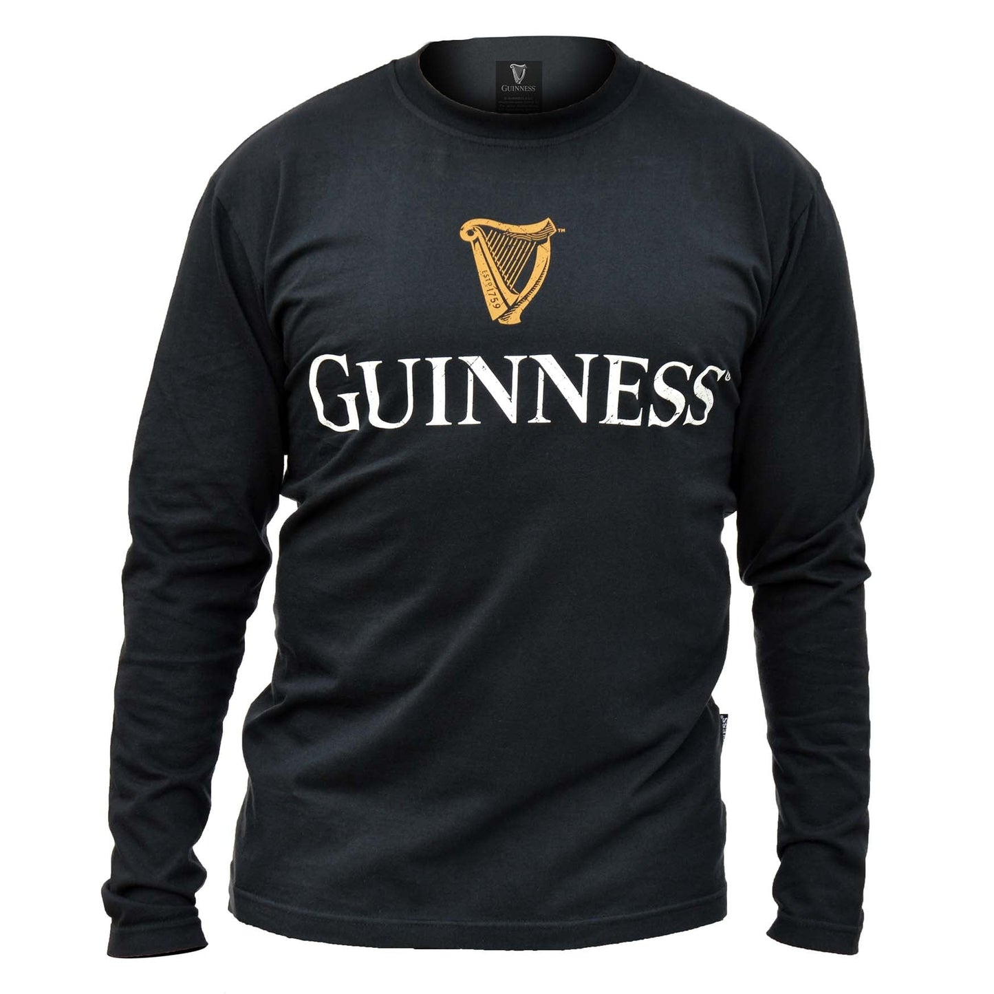 Guinness Black Trademark Label Long Sleeve T-Shirt