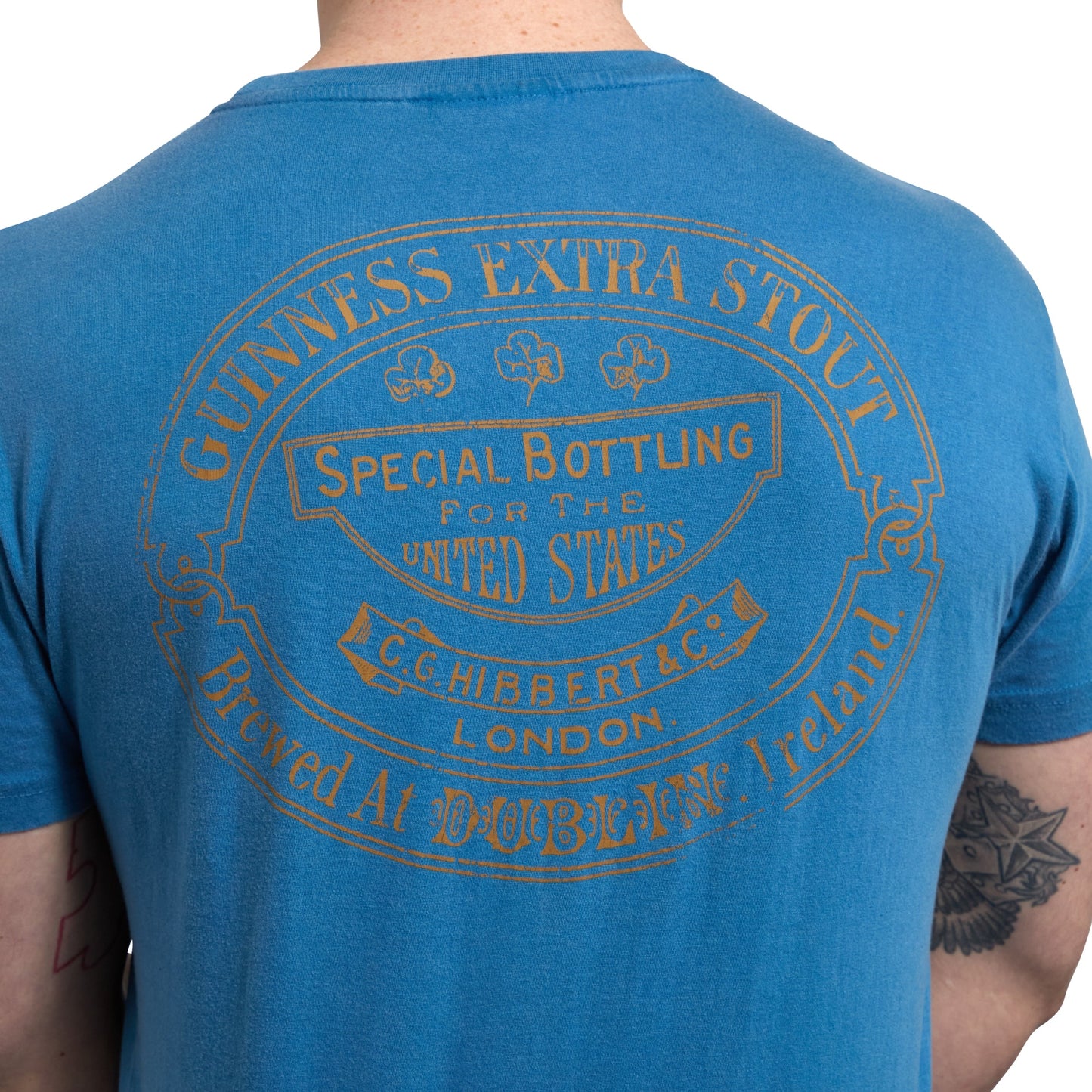 Sky Blue Guinness Harp Premium Tee