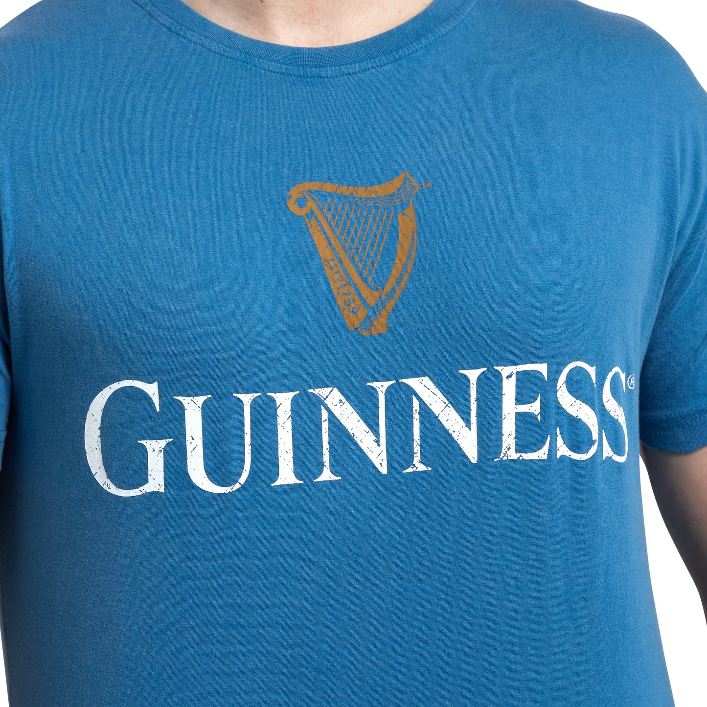 Sky Blue Guinness Harp Premium Tee