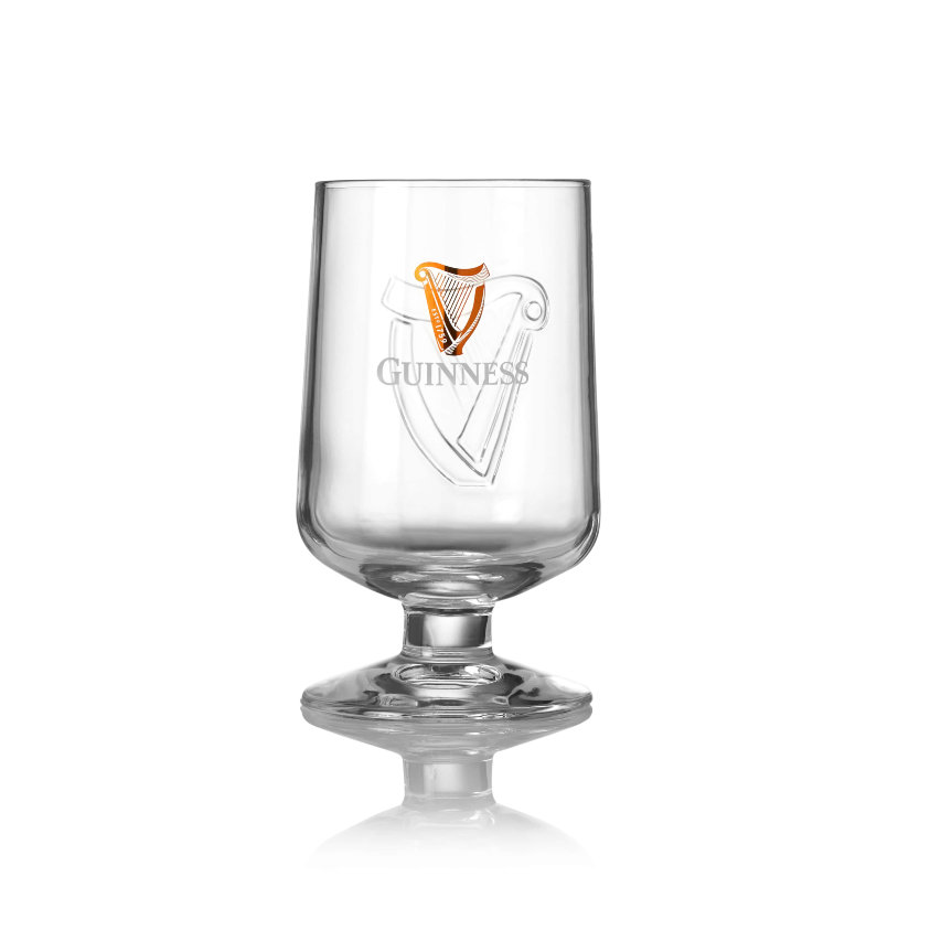 Guinness Embossed Stem Glass