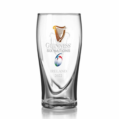 Guinness Six Nations Pint Glass - 4 Pack