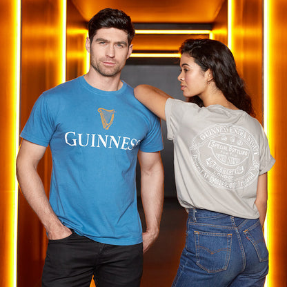 Sky Blue Guinness Harp Premium Tee