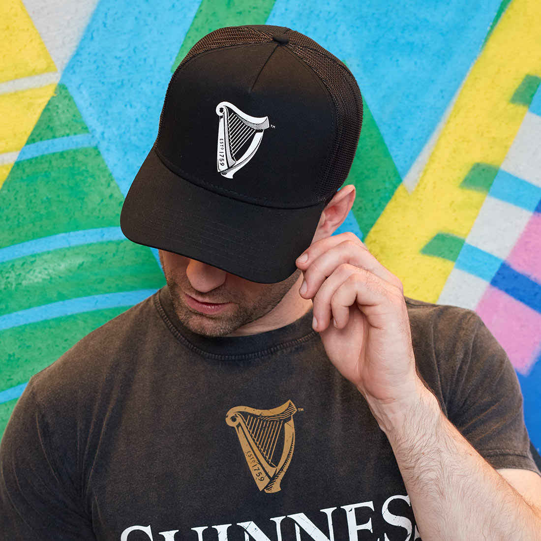 Guinness Premium Black & White Harp Cap