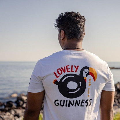 FATTI BURKE "LOVELY DAY FOR A GUINNESS" TOUCAN WHITE TEE